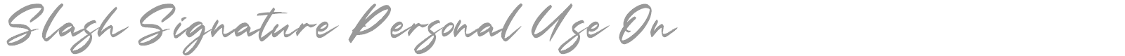 Slash Signature font preview
